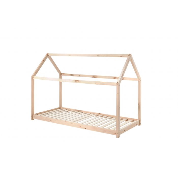 Vipack, Cabane House Bed, 2 storlekar, naturligt trä