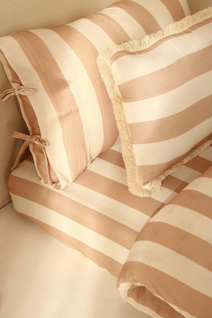 Matuu, Pussilakanasetti, Beige Stripes (3 eri kokoa)