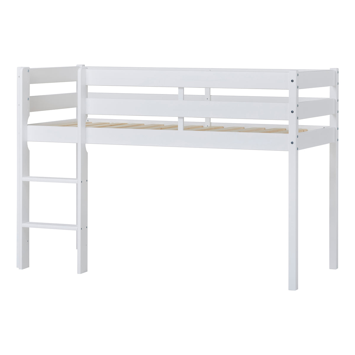 Hoppekids ECO Comfort, Loftsäng 70x160 cm, Vit