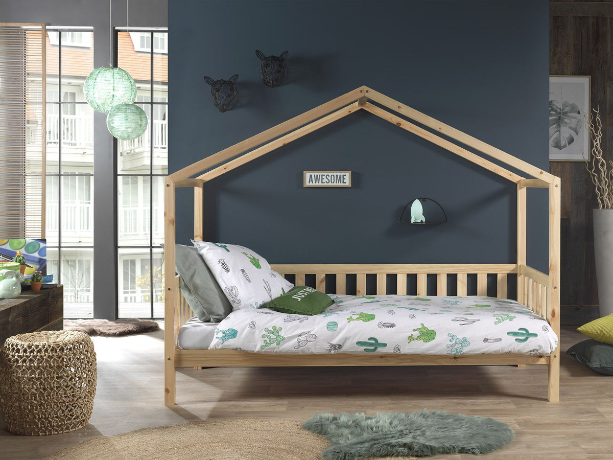 Vipack, Dallas House bed 90x200, Natural