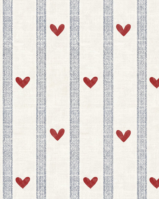 Wallpaper, Hearts&Stripes