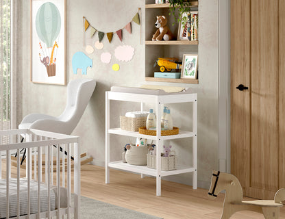 Vipack, Dino, Changing Table, White