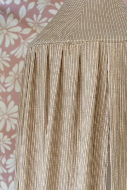 Matuu, Sänghimmel, Beige Randig Muslin