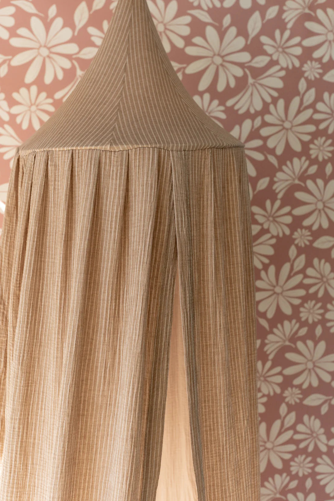 Matuu, Sänghimmel, Beige Randig Muslin