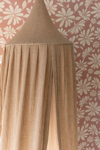 Matuu, Sänghimmel, Beige Randig Muslin