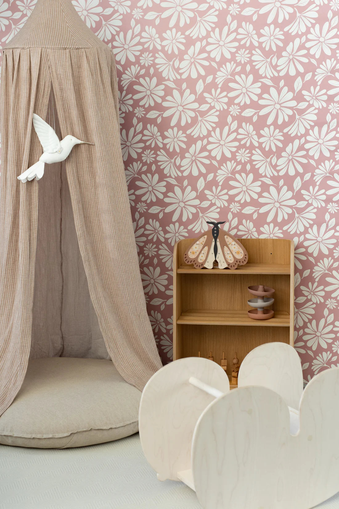 Matuu, Sänghimmel, Beige Randig Muslin