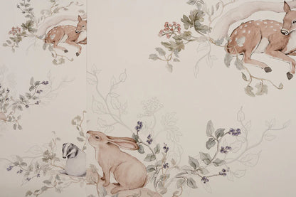 Matuu, Wallpaper, Woodland Whisper Cream