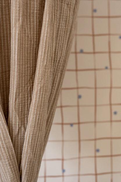 Matuu, Sänghimmel, Beige Randig Muslin