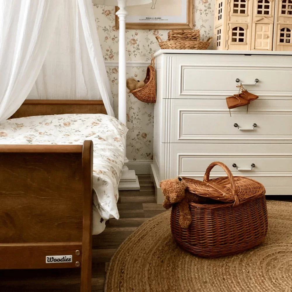 Woodies, Cot Noble 2 in 1 70x140 cm, Walnut