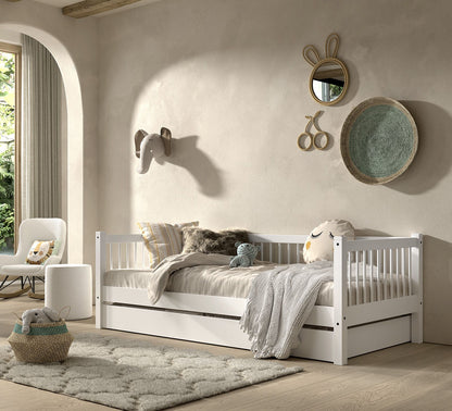 Vipack, Forrest Beech, Bed 90x200cm, White