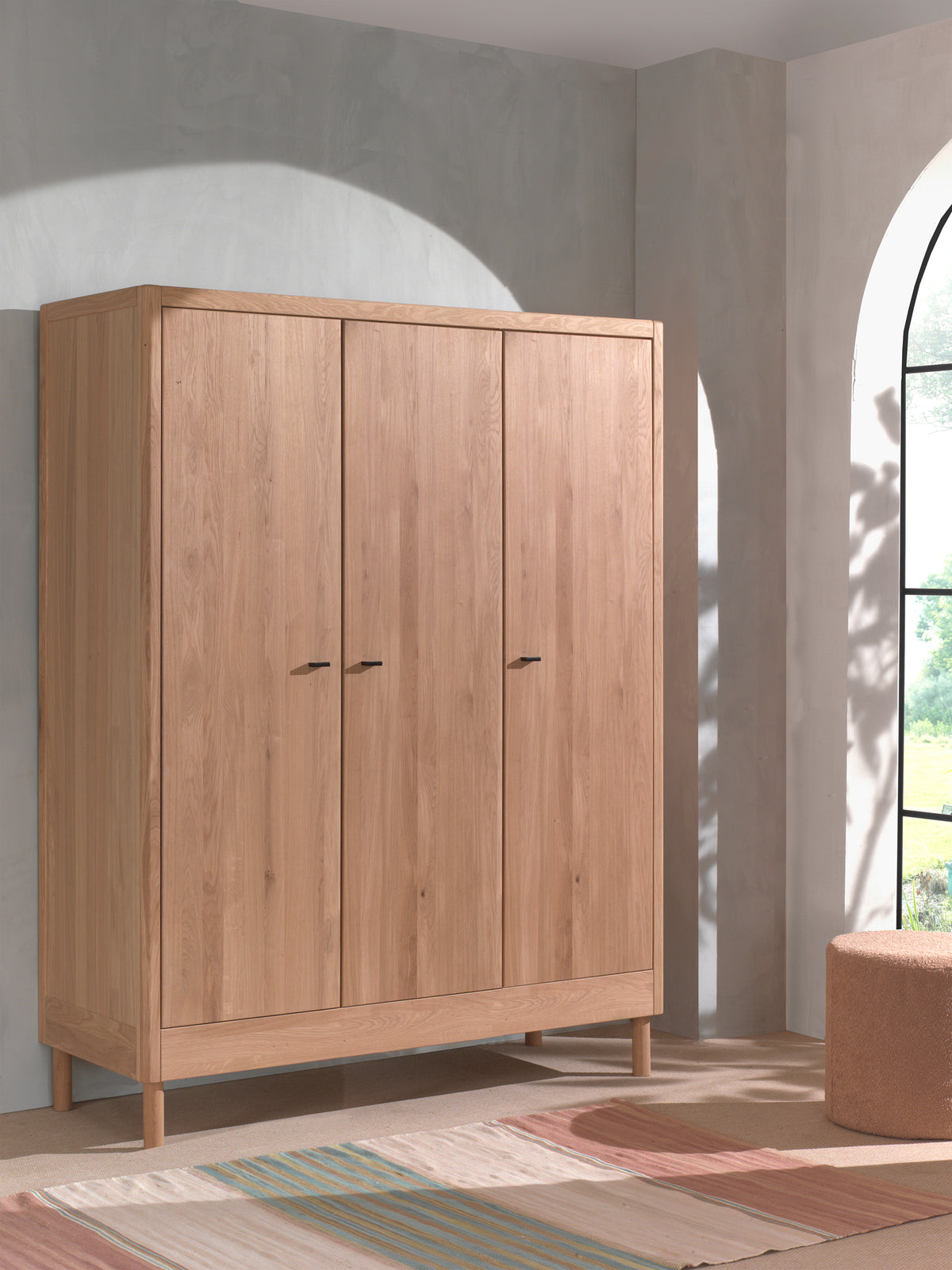 Vipack, Forrest Oak, Wardrobe 3-doors, Oak