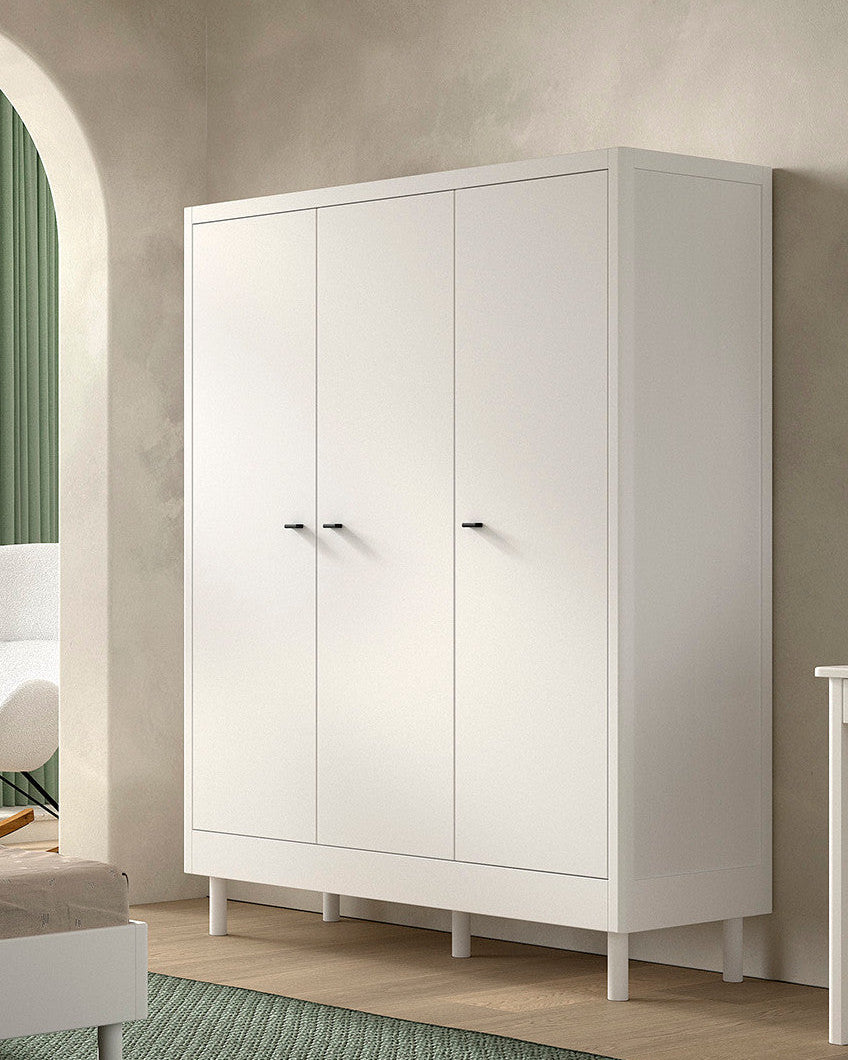 Vipack, Forrest Beech, Wardrobe 3-doors, White