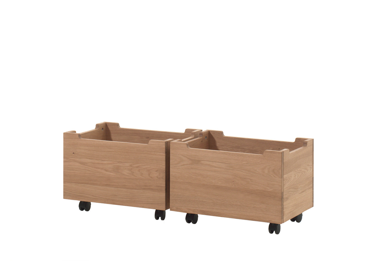 Vipack, Forrest Oak, Low Semi-Loft Bed 90x200cm, Oak