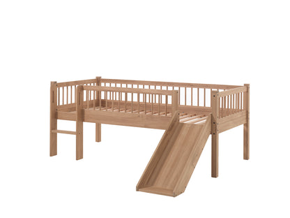 Vipack, Forrest Oak, Low Semi-Loft Bed 90x200cm, Oak