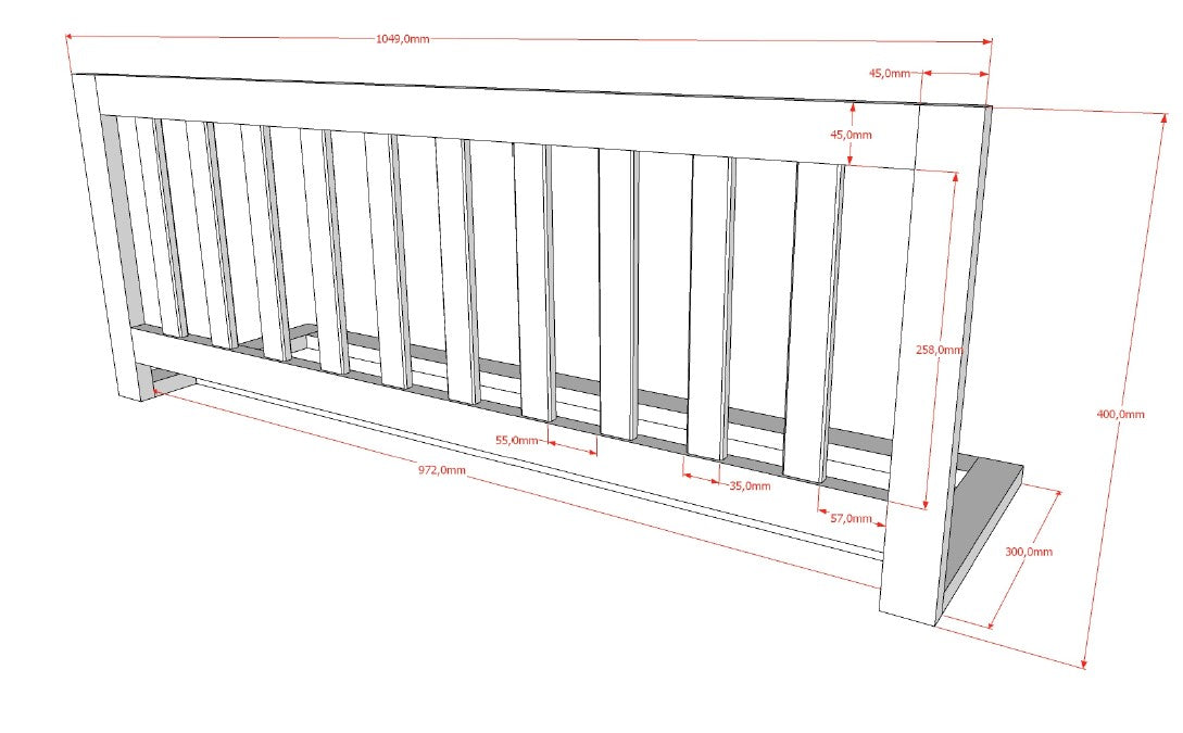Vipack, Forrest Beech, Bed 90x200cm, White