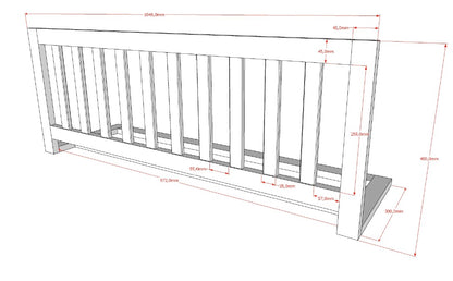 Vipack, Forrest Beech, Bed 90x200cm, White