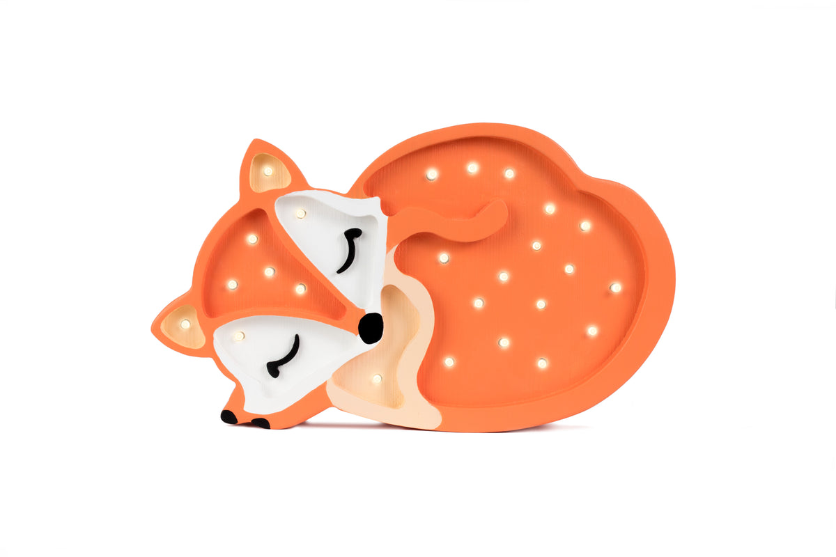 Little Lights Night Light, Fox Wild Orange