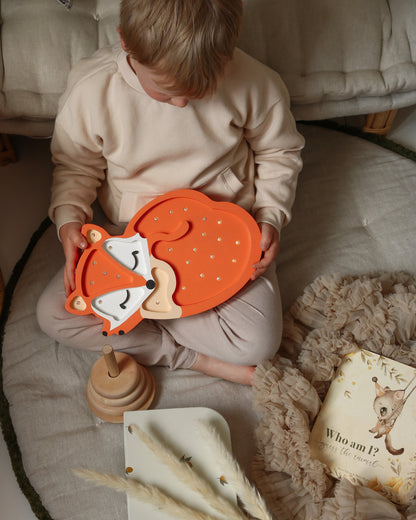 Little Lights Night Light, Fox Wild Orange