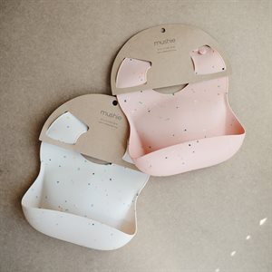 Mushie Ruokalappu, Powder Pink Confetti