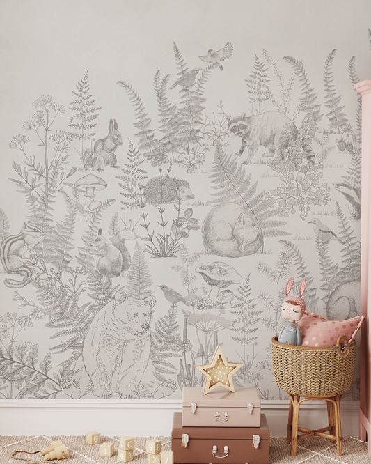Photo wallpaper, Forest Sketches