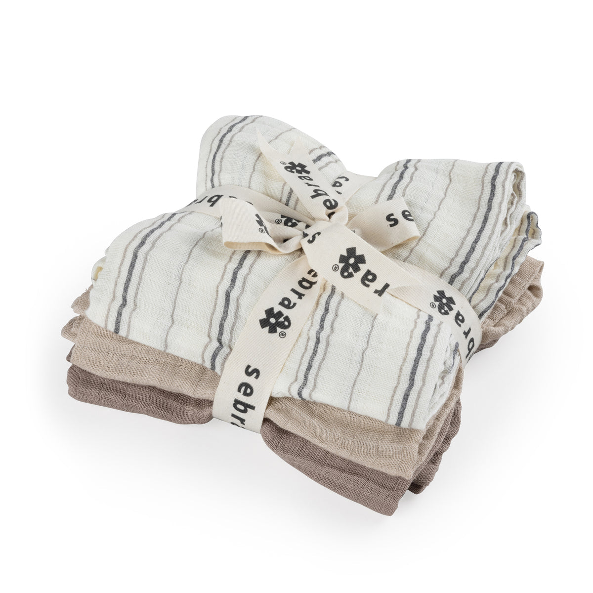 Zebra, Harsot 3-pack, Cream Stripe