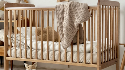 Woodies, Cot, Classic Cot 60x120 cm, Walnut