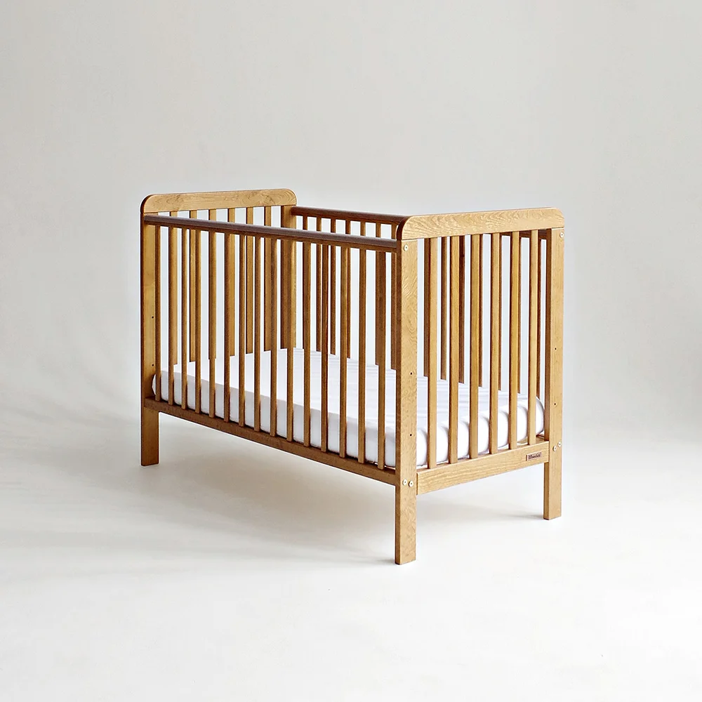 Woodies, Cot, Classic Cot 60x120 cm, Walnut