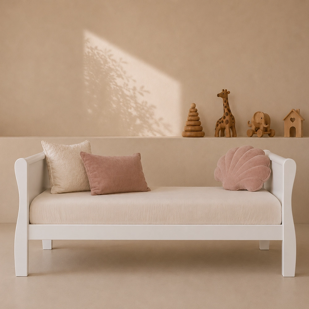 Woodies, Pinnasänky Noble 2 in 1 70x140 cm, White