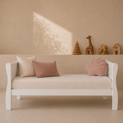 Woodies, Pinnasänky Noble 2 in 1 70x140 cm, White