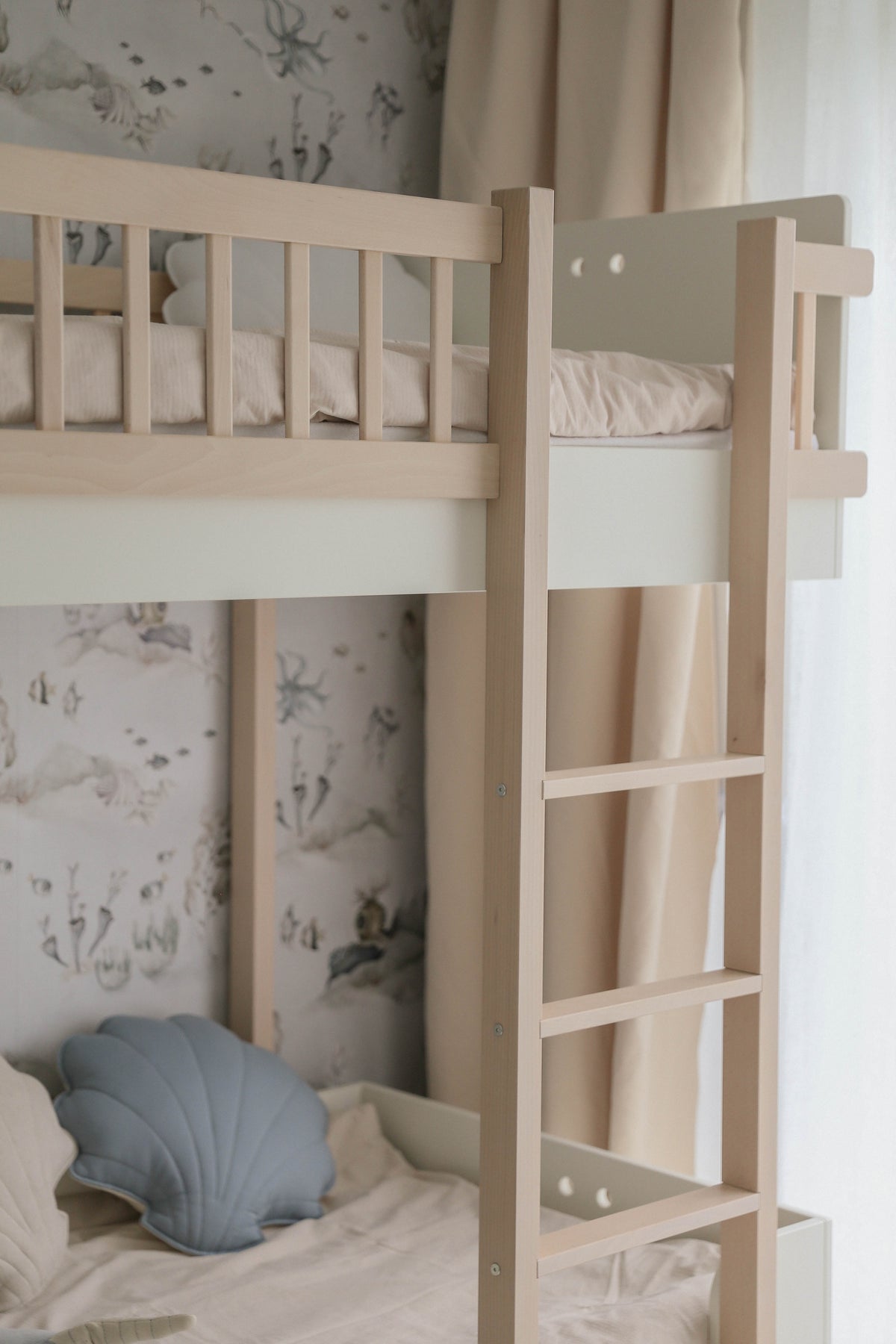Wood Luck Design, Bunk bed, Basic White