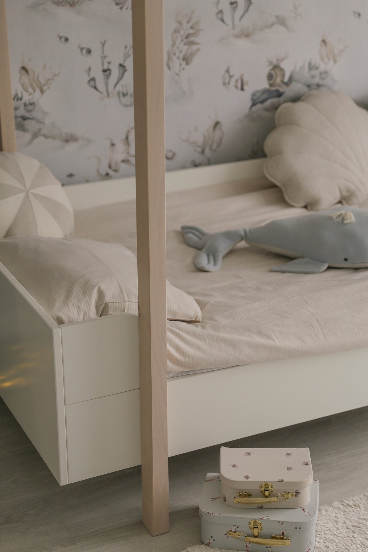 Wood Luck Design, Bunk bed, Basic White