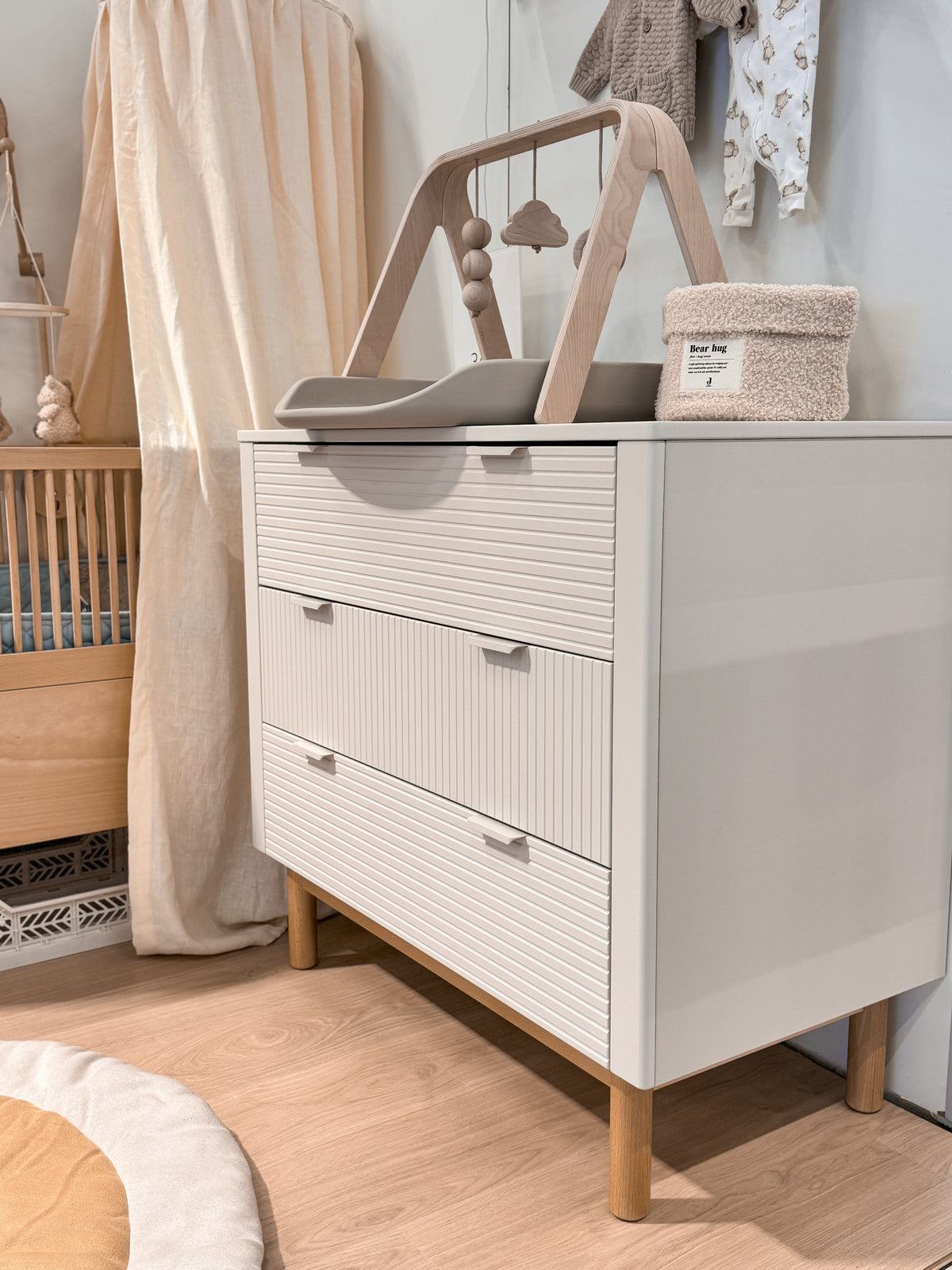 Pinio, Miloo Chest of 3 drawers, Champagne
