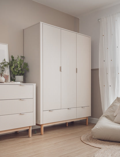 Pinio, Miloo Chest of 3 drawers, Champagne