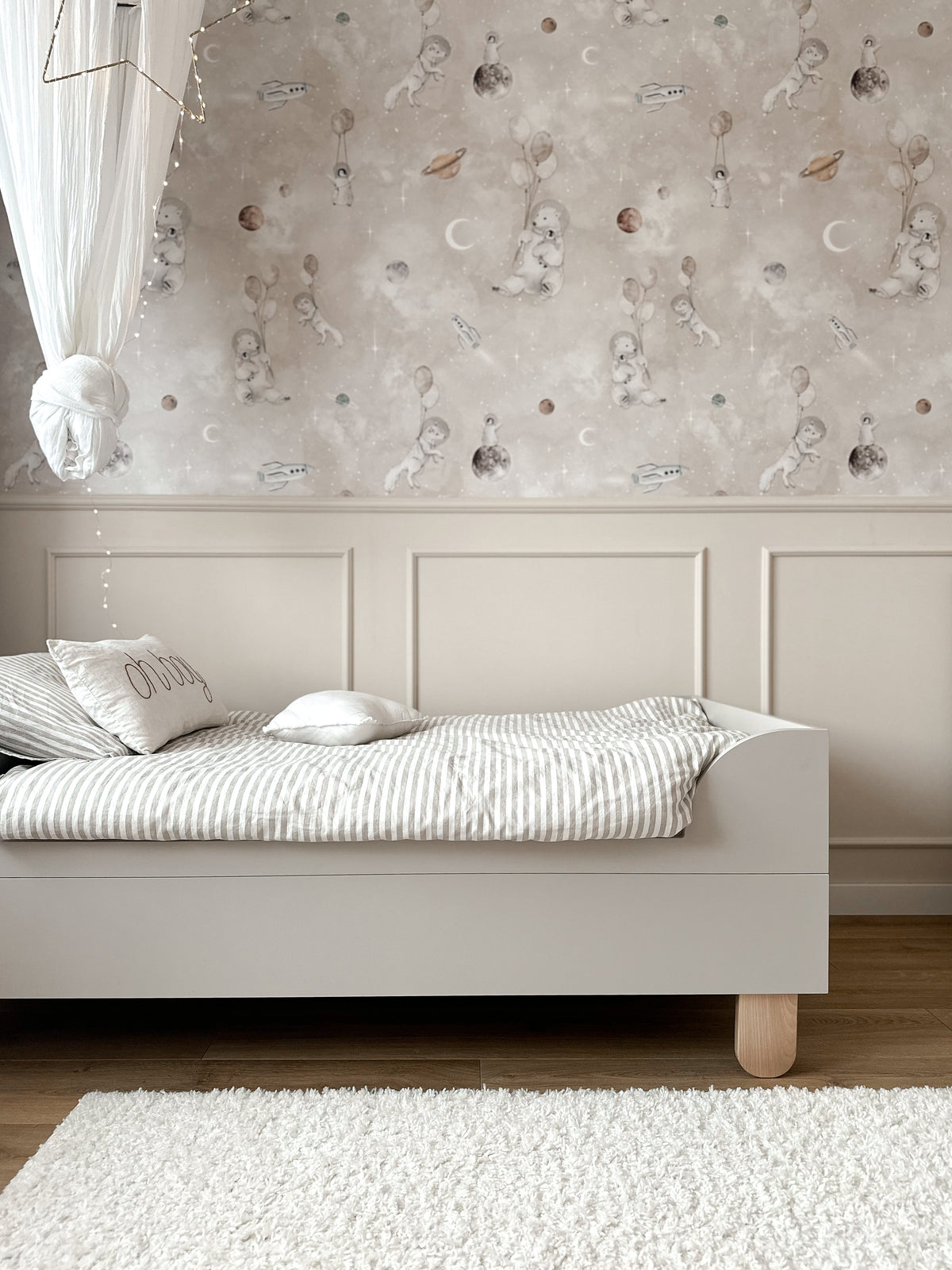 Wood Luck Design, Juniorisänky 80x160 cm, Basic Cashmere