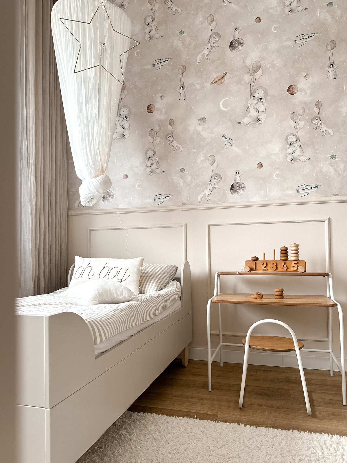 Wood Luck Design, Juniorisänky 80x160 cm, Basic Cashmere