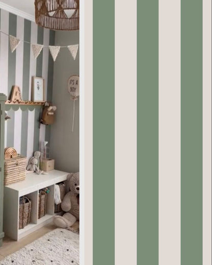 Portofino Stripes Green, Tapetti