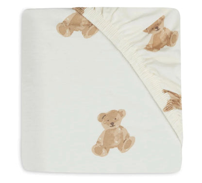 Jollein, Fitted Sheet Teddy Bear, 70x140cm