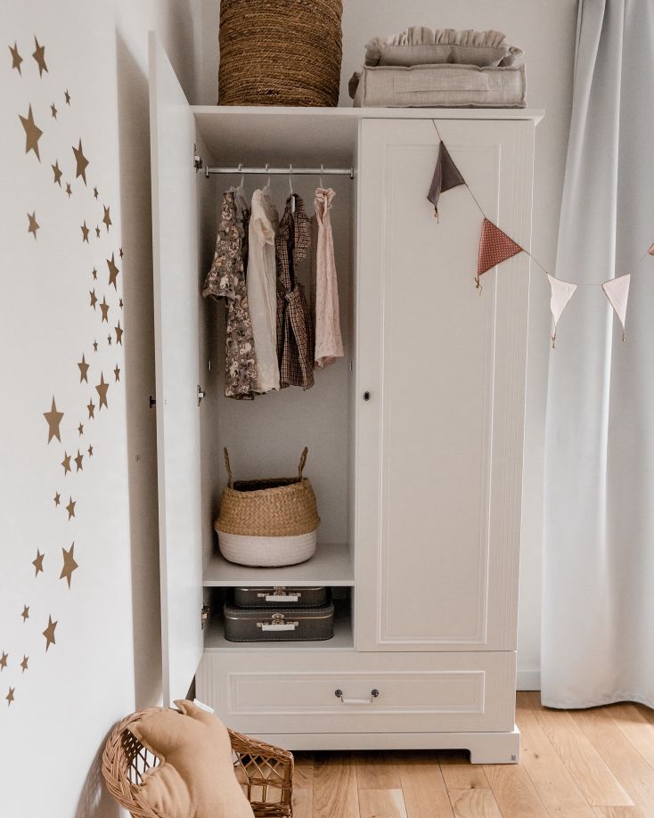 Bellamy, Ines, Vaatekaappi 2 ovea, White