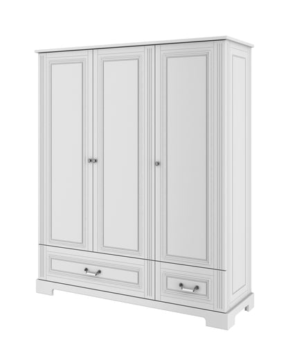 Bellamy, Ines, Vaatekaappi 3 ovea, White