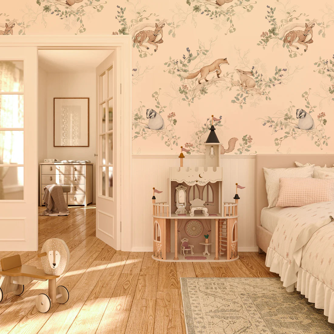 Matuu, Wallpaper, Woodland Whisper Cream