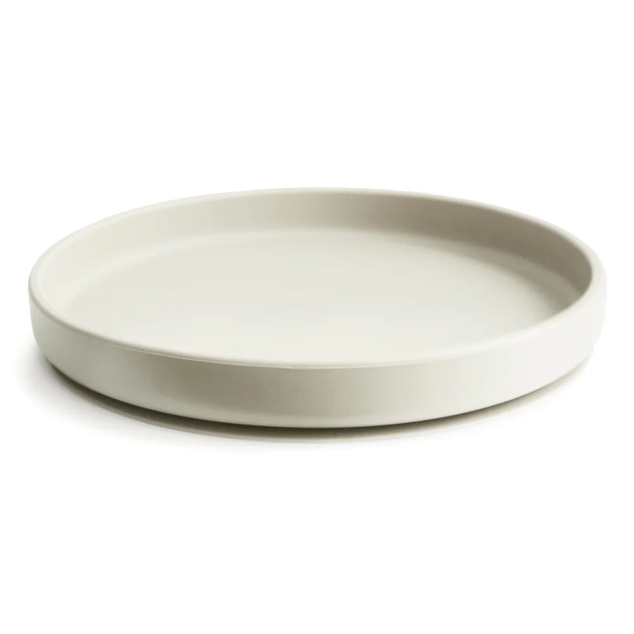Mushie Silikonilautanen Imukupilla, Classic Ivory