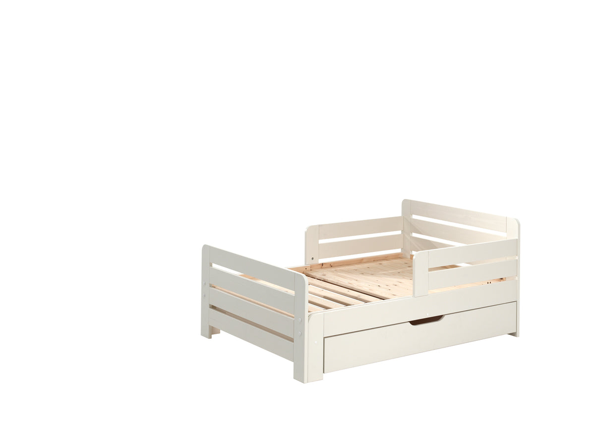 Vipack, Jumper, Pidennettävä Sänky&Säilytyslaatikko, White