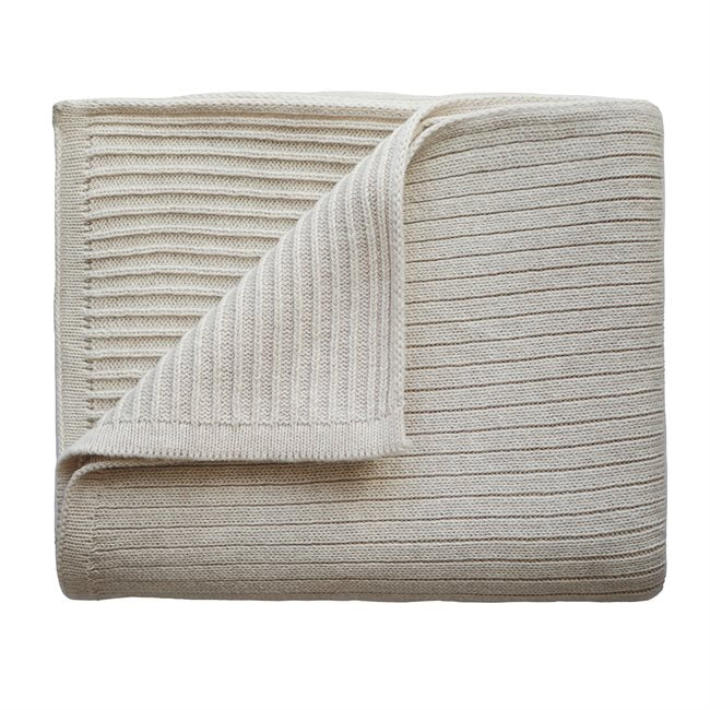 Mushie, Vauvan Neulepeitto, Ribbed Beige Melange