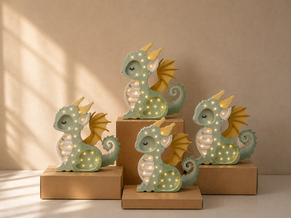 Little Lights Yövalo, Baby Dragon, Hunter Green