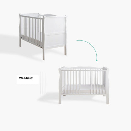 Woodies, Cot Noble 60x120 cm, White