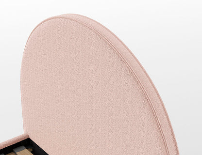 Vipack, Moon Bed 90x200, Boucle Pink
