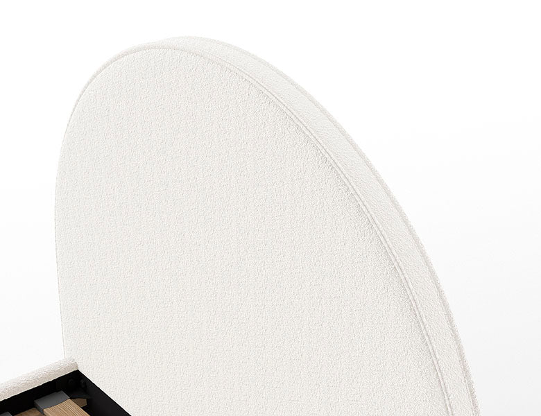 Vipack, Moon Sänky 90x200, Boucle White