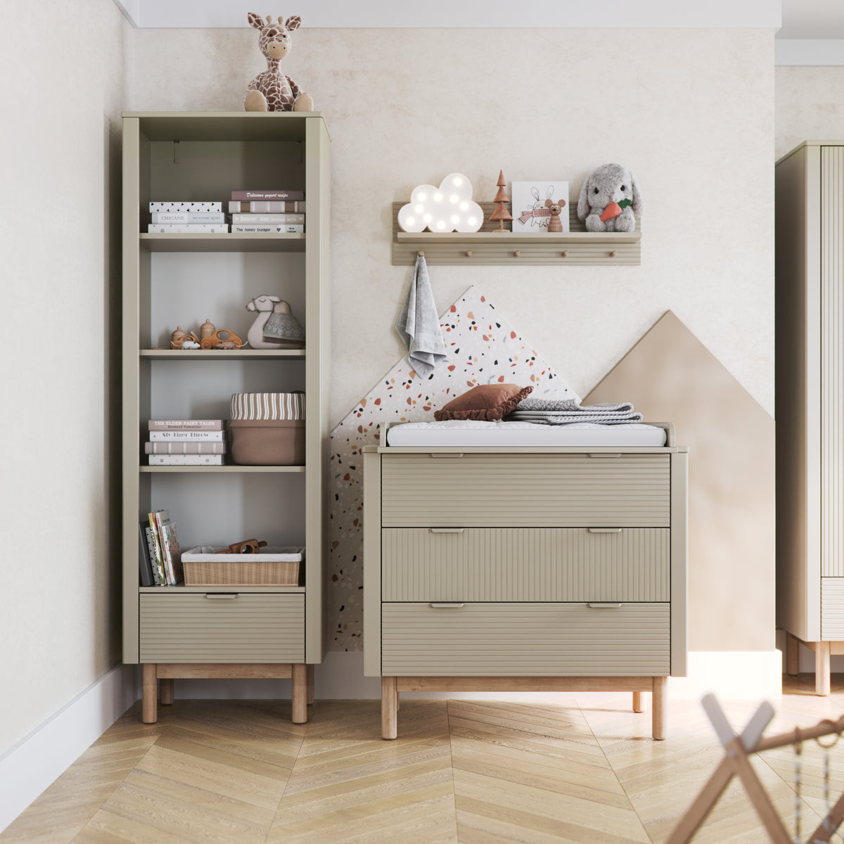 Pinio, Miloo Chest of 3 drawers, Champagne