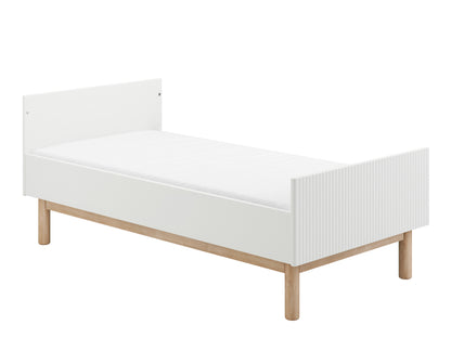 Pinio, Miloo Spjälsäng 2 IN 1 70x140 cm, Vit