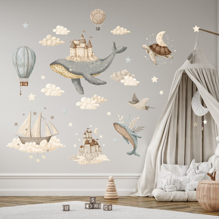 Seinätarra Setti 140x140 cm, Dream Ocean